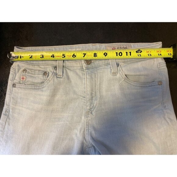 Adriano Goldschmied Prima Crop AG ED Denim Cigarette Cropped Pants Sz 27R - Picture 10 of 14